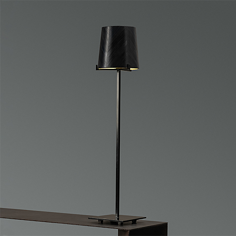 Stem Table Lamp, Ebony Straw