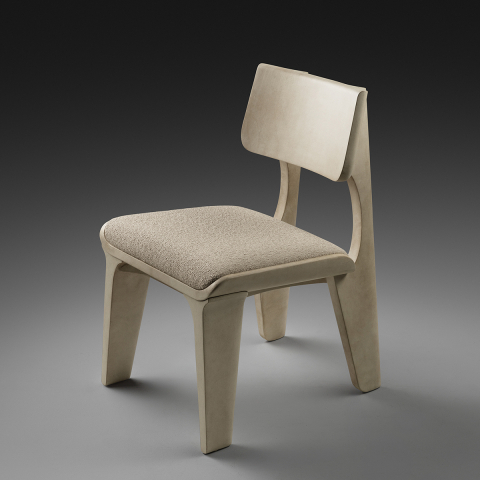 Ondas Dining Chair | Natural Parchment